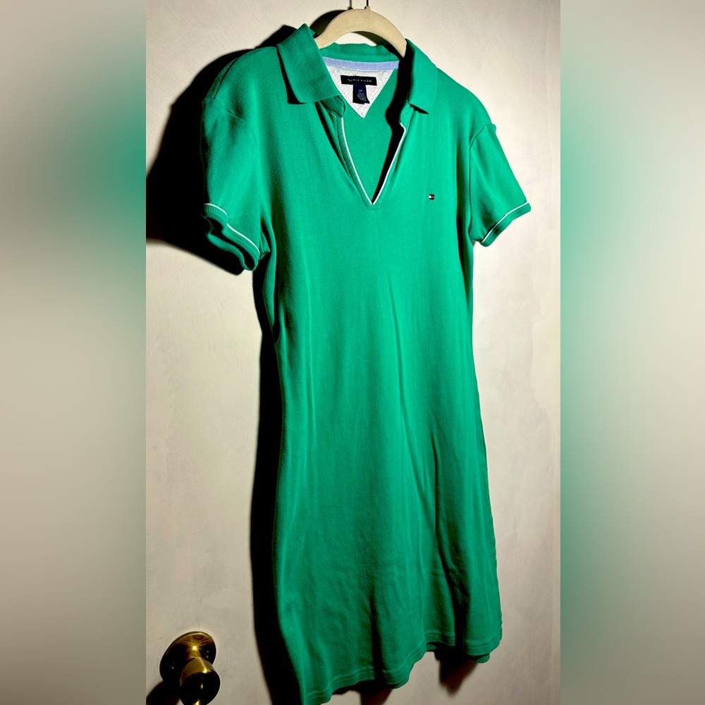 Tommy Hilfiger Green Polo Midi Dress